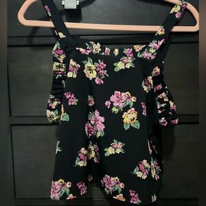 NORDSTROM Cropped Abound Floral Women's Blouse